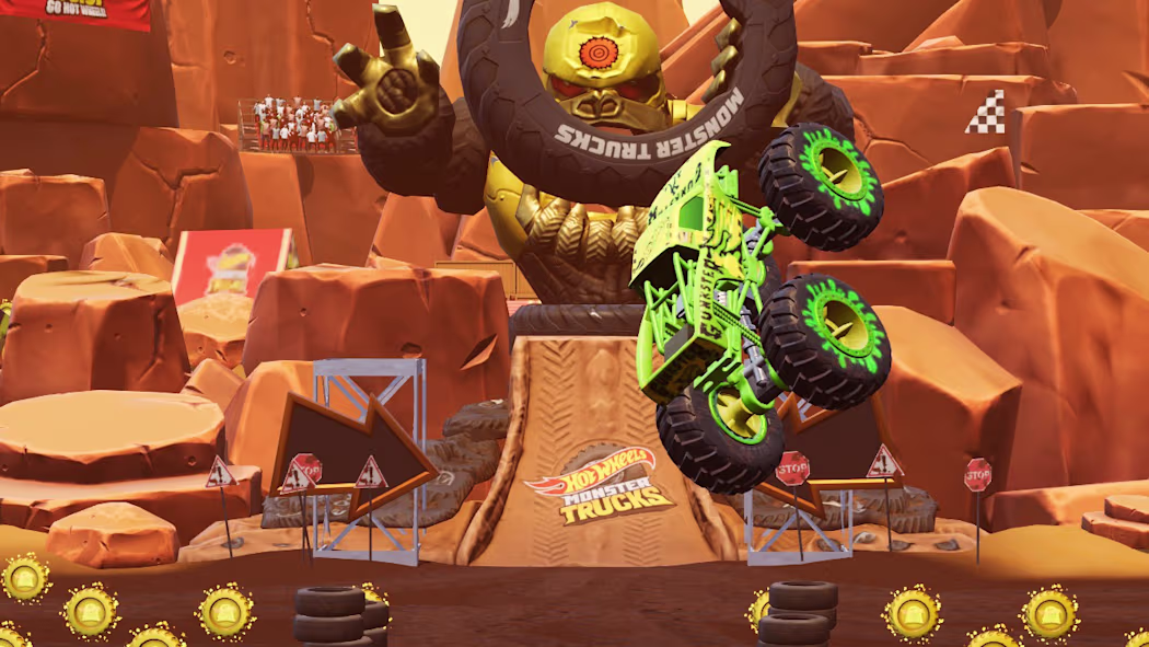 Hot Wheels Monster Trucks Stunt Mayhem Switch Nsp Sc1